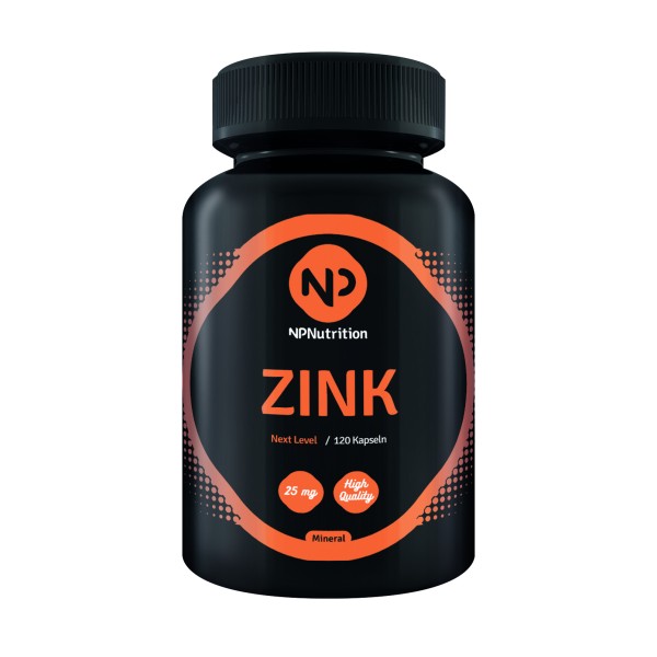 Zink Bisglycinat 25 mg (120 Kapseln), NP Nutrition
