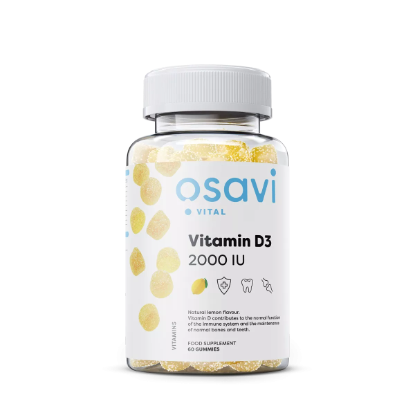 Vitamin D3 Gummies 2000IU (60 Gummies), Osavi