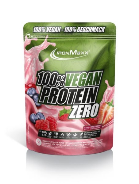 100% Vegan Protein Zero (500g), Ironmaxx Nutrition