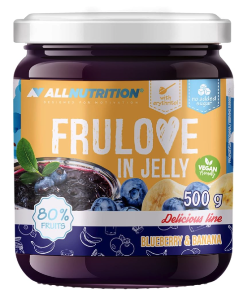 Frulove In Jelly Banana&Blueberry (500g) MHD 02.2024, All Nutrition