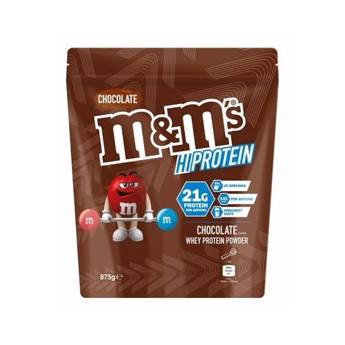 M&M HI Protein Whey (875g), Chocolate - MHD 02.03.23