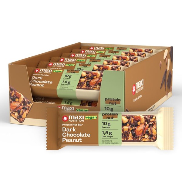 Protein Nut Bar Box (18x46g), Maxi Nutrition