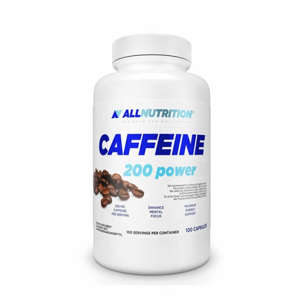 Caffeine 200 Power (100 Caps), All Nutrition