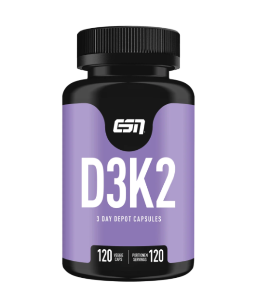 Vitamin D3+K2 (120 Caps), ESN